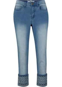 Traumhafte 7/8 Damen Jeans mit dekorativem Bein Saum Gr.46 NEU (5828) - Bild 1 von 1