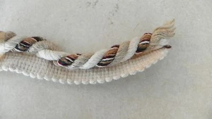 1 Yard Creme Burgund Grün Beige Lippenkordel Borte - Bild 1 von 1