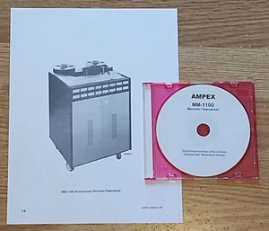 AMPEX MM-1100 Recorder / Reproducer Operation and Maintenance Manual on C/D ROM - Picture 1 of 1