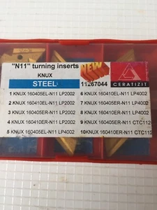 Ceratizit - 10 nuevos insertos de giro de carburo N11 grado HC P25 CNC - Imagen 1 de 2
