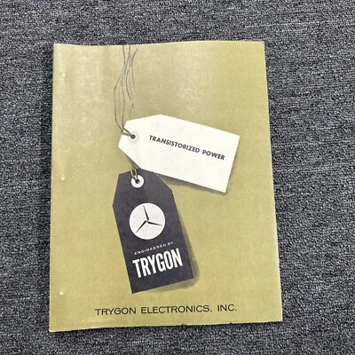 Trygon Modelo 750-1.5 Transistorizado Potencia Manual de Instrucciones Foto 1 de 3