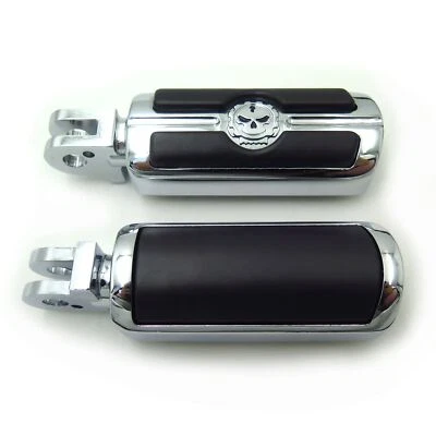 Gear Skull Footpeg For 2003-2014 Triumph Speedmaster (Front & Rear) Chrome - Image 1 of 4