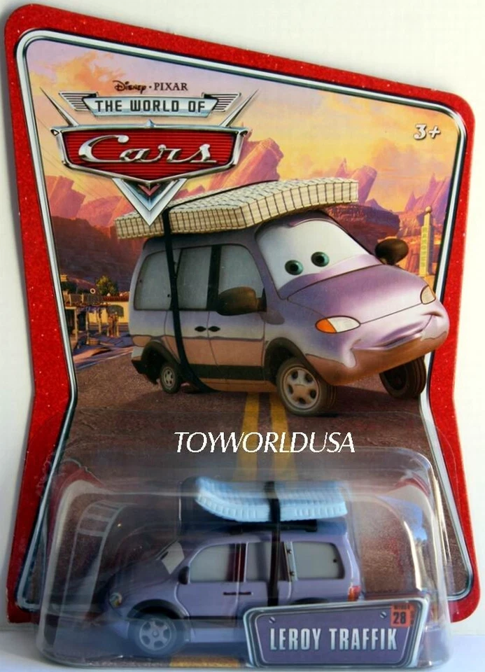 迪士尼皮克斯汽车汽车汽车世界 Leroy Traffik #28 N2481 RS 卡 — 第 1/1 张图片