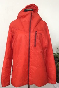 Patagonia Women’s Orange Nylon Puff Hooded Full Zip Jacket Size XL EUC! $274 - Picture 1 of 4