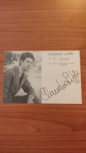 RARO CLAUDIO LIPPI AUTOGRAFO SU CARTOLINA PROMOZIONALE BLUEBELL RECORD - Picture 1 of 1