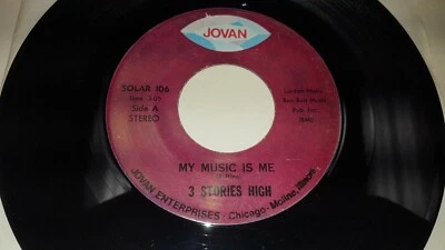 3 STORIES HIGH Just Like Today/My Music Is Me RARE Jovan CHICAGO Sunshine Psych - Image 1 of 2