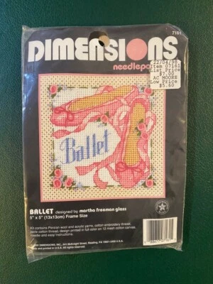 Dimensions Needlepoint - Ballet 7161 1995 Foto 1 de 2