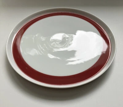 Melitta Kaffeeservice Hamburg - roter Rand - 1960er Vintage - Teller 19 cm - Bild 1 von 2