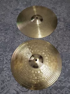 Roland PA MEINL Hecho en Alemania 14" Latón Platillos PAR DEBE VERSE BARATO - Imagen 1 de 6