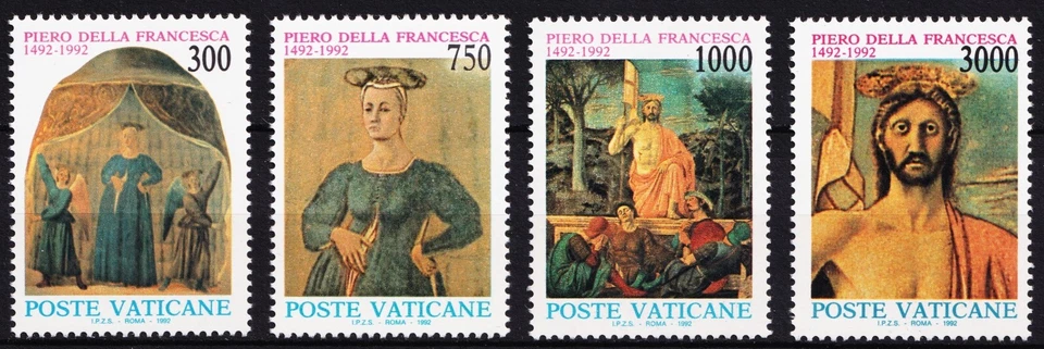 VATICAN CITY . 1992 Piero Della Francesca (904-07) . Mint Never Hinged - Image 1 of 1