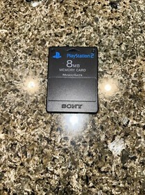 OEM Sony Playstation 2 PS2 8MB Memory Card SCPH-10020 Black Magic Gate