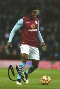 ASTON VILLA: CARLOS SANCHEZ SIGNED 6x4 ACTION PHOTO+COA - Picture 1 of 1