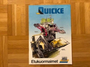 Prospekt Quicke Frontlader für Traktoren 1986 Broschüre Brochure Katalog Catalog - Bild 1 von 10