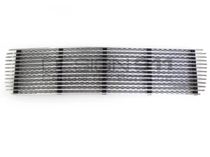 Rejilla de entrada de aire para cubierta trasera del motor. Porsche 911 65-73 parrilla cromada y negra - Imagen 1 de 2