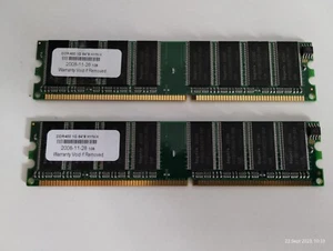 2x (Matching Pair) Hynix 64*8 SDRAM 1gB 400MHz DDR (2gb Total) - Picture 1 of 1