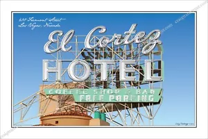 Neon Sign,Neon,sign,art,Las Vegas,Route 66,Travel,roadside,nostalgia,Hotel - Picture 1 of 2