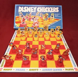 Vintage Whitman 1977 Disney Checkers 4820-21 completo por favor leer - Imagen 1 de 16