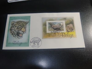 BELIZE 1983 Sc#693 WWF Jaguar s/s Official FDC VF - Picture 1 of 1