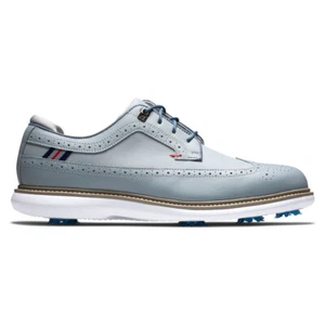 FootJoy Traditions Wing Tip Golf Shoes 57912 - Grey/Navy/Red