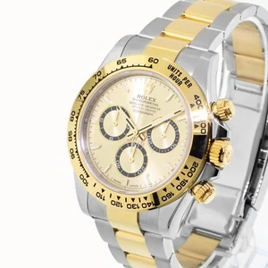 Rolex Daytona 40mm Gold and Steel Champagne Index Dial & Gold Bezel 126503 - Picture 1 of 9