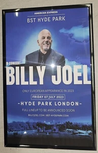 Billy Joel 2023 London Hyde Park Concert Poster 11 X 17 Framed - Picture 1 of 2