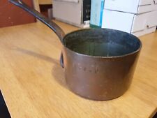 Victorian vintage copper pan French made in malakoff Paris riveted cast handle