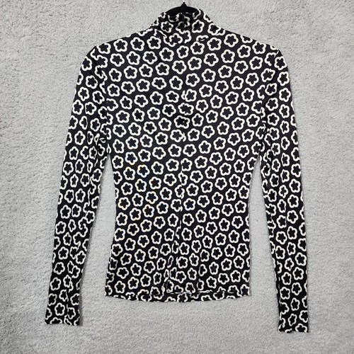 Girocollo in seta con stampa floreale Tory Burch Little Flower taglia 2 *difetti*