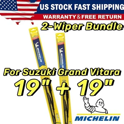 Wiper Blades 2-Pack Standard Wipers - fit 1999-2013 Suzuki Grand Vitara  30190x2 Foto 1 de 4