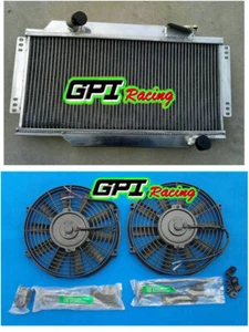 ALUMINUM RADIATOR + Fans FOR TRIUMPH SPITFIRE MARK III/IV/1500 1964-1978 65 MT - Picture 1 of 12