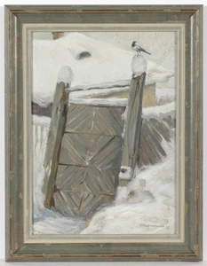 "Russischer Winter" von Juri Kargapolov (1930), Ölgemälde - Bild 1 von 5