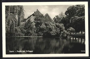 Egeln, Partie am Volksgut, Ansichtskarte 1956  - Picture 1 of 2