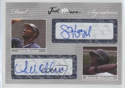 2008 Just Minors Dual Signatures Silver Edition /25 Jason Heyward Rookie Auto RC - Image 1 of 2