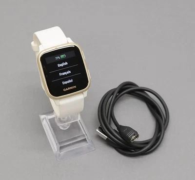 Reloj GPS Garmin Venu Sq - Blanco con Bisel Dorado Claro 010-02427-01 Foto 1 de 4