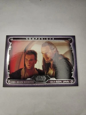 2015 Topps Star Wars Masterwork Companions Obi-Wan Kenobi Qui-Gon Jinn #C-6 - Image 1 of 2