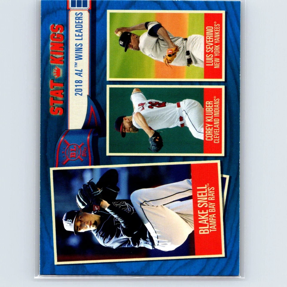 2019 Topps Big League Blake Snell / Corey Kluber / Luis Severino SK #365 - Image 1 of 2
