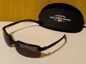 Ralph Lauren Polo Jeans Company Black Sunglasses & Semi Hard Case. - Picture 1 of 5