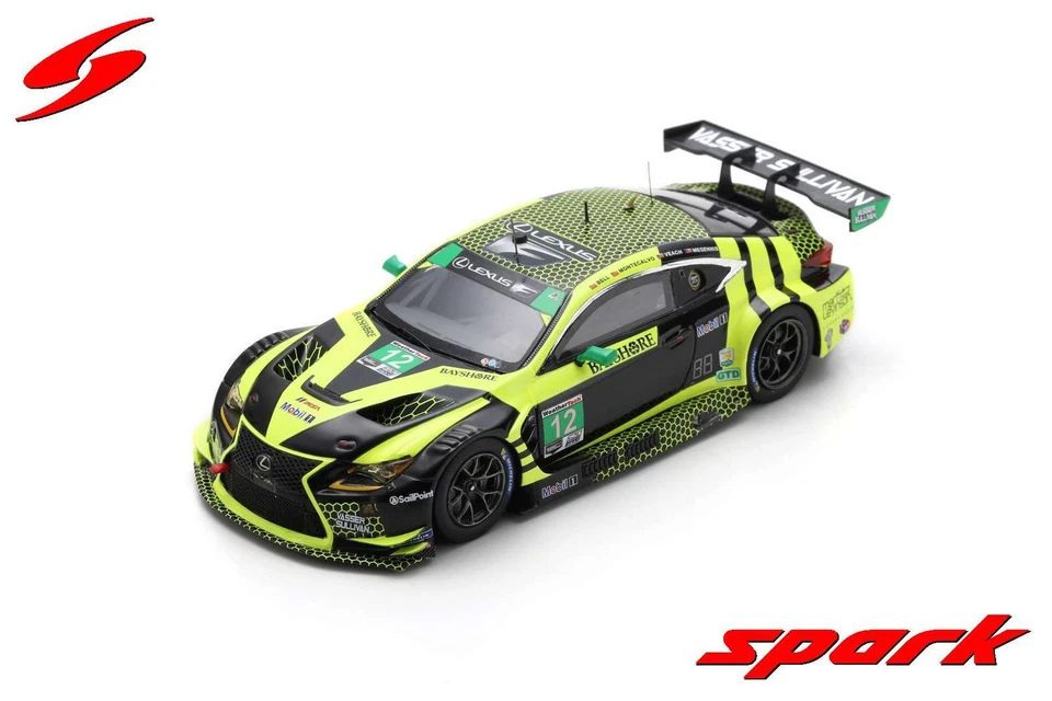 Spark US287 1/43 Lexus RC F GT3 No.12 Vasser Sullivan 24H Daytona 2021 Limitato