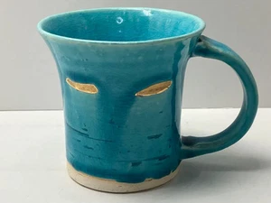 Kiyomizu ware Turkish blue gold mug From Japan - Picture 1 of 7