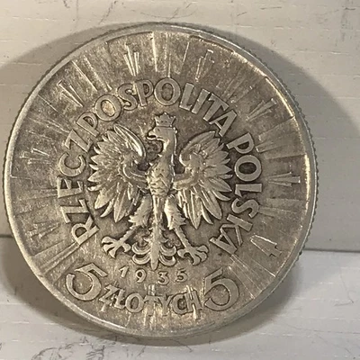 Moneda de 5 zlotys de plata Polonia 1935 con ENVÍO GRATUITO A Foto 1 de 2