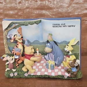 Bradford Exchange Winnie the Pooh 3D Storybook Plaque “100 Acre Birthday Wish” - Picture 1 of 6