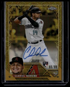 2023 Topps Gilded Collection Gabriel Moreno  Gold Etch Autographs /99 Aut - Picture 1 of 2