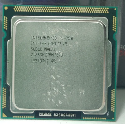 CPU Intel Core i5-750 LGA 1156 Socket H1 Processor Quad 4 core - Immagine 1 di 2