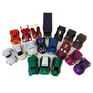 Turning Mecard - Mecanimals Carry Case Cards Mattel Transform Robot Toy Car x 18 - Picture 1 of 16
