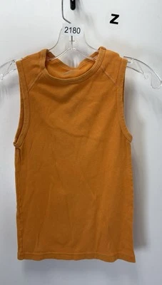 Camiseta sin mangas Hanes naranja para niños talla grande Foto 1 de 3
