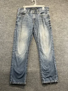 Pantalones de mezclilla Express Jeans para hombre 33x32 Blake holgados corte bootcut bigotes - Imagen 1 de 12