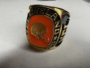 Cleveland Browns NFL Gold Toned Balfour Paperweight Ring - Includes Box! - Picture 1 of 5