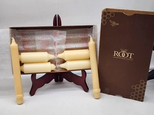 CANDELE COLLENETTE RADICE 4 -5" e 2 -8" Timberline granato cera d'api mai usate mai accese - Foto 1 di 6