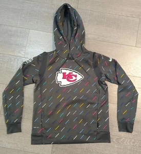 Nike Dri-Fit Kansas City Chiefs Hoodie Sweatshirt Crucial Catch NFL Women's Sm - Picture 1 of 15