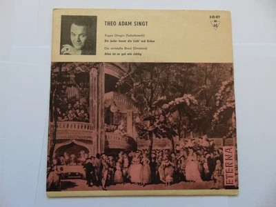 1 SP VEB Dt. Schallplatten, Theo Adam singt, Eugen Onegin & Die Verkaufte Braut - Bild 1 von 4