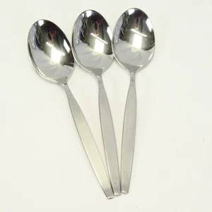 Oneida Frostfire Oval Soup Spoons 6 3/4" Community Stainless Lot of 3 - Picture 1 of 8